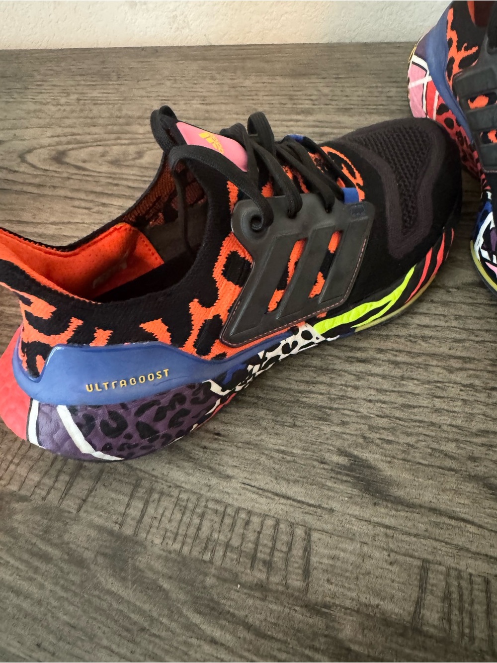 Adidas Ultraboost 22 Rich Mnisi Athletic Sneakers – Black & Orange Accent - Picture 5 of 6